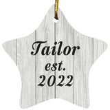Tailor Established Est. 2022 - Star Ornament F