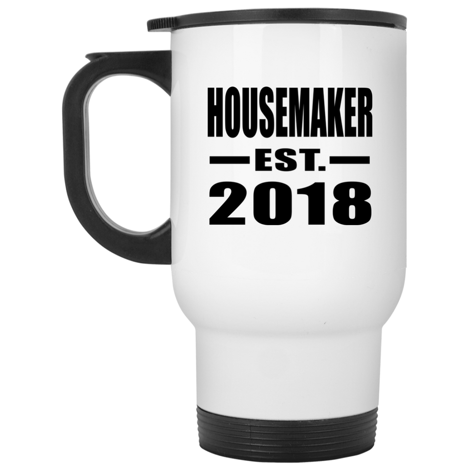Housemaker Established EST. 2018 - White Travel Mug