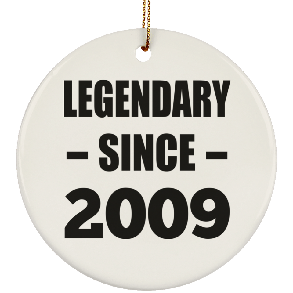 15th Birthday Legendary Since 2009 - Circle Ornament