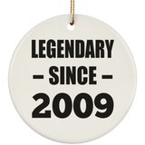 15th Birthday Legendary Since 2009 - Circle Ornament