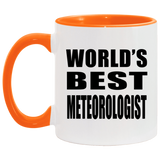 World's Best Meteorologist - 11oz Accent Mug Orange