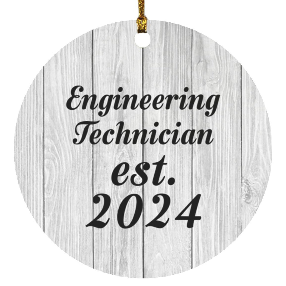 Engineering Technician Established Est. 2024 - Circle Ornament F