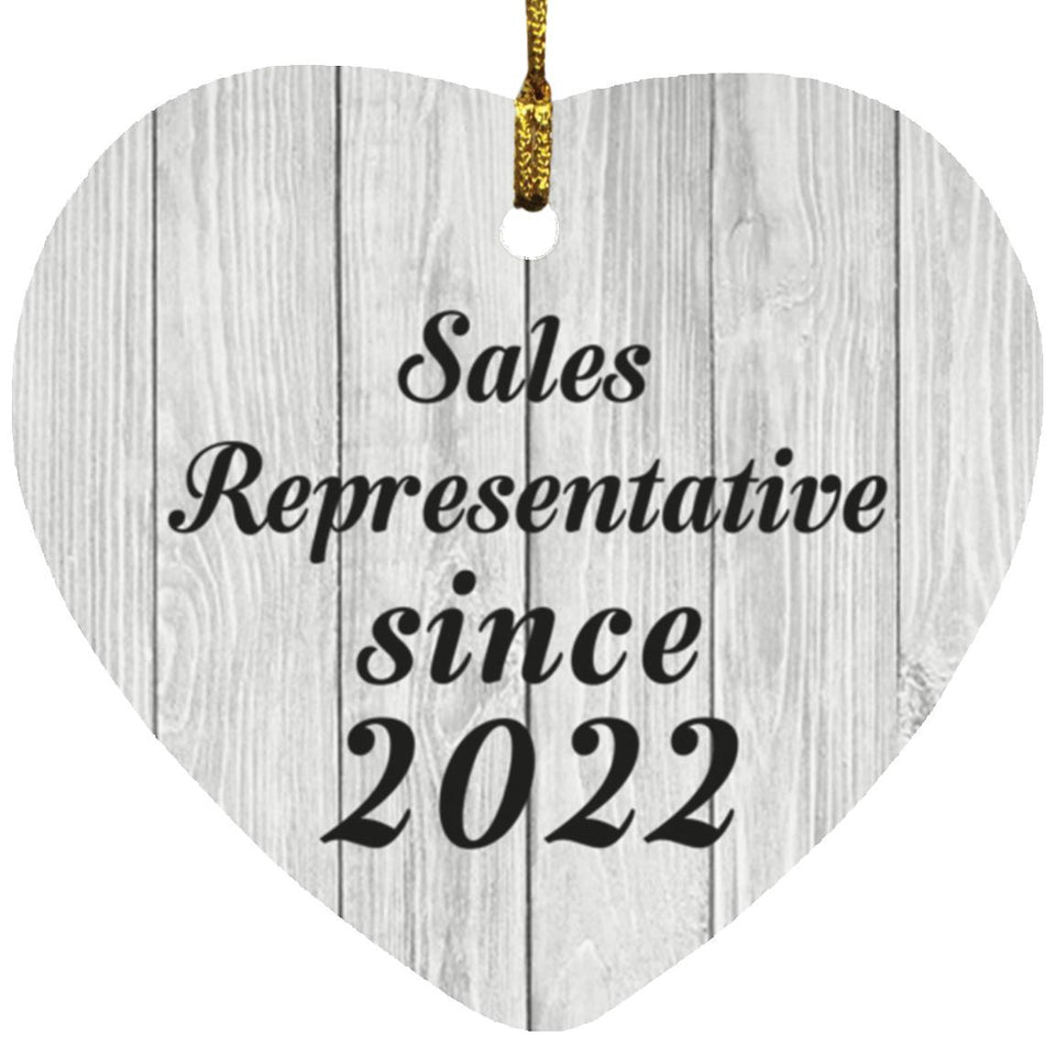 Sales Representative Since 2022 - Heart Ornament F