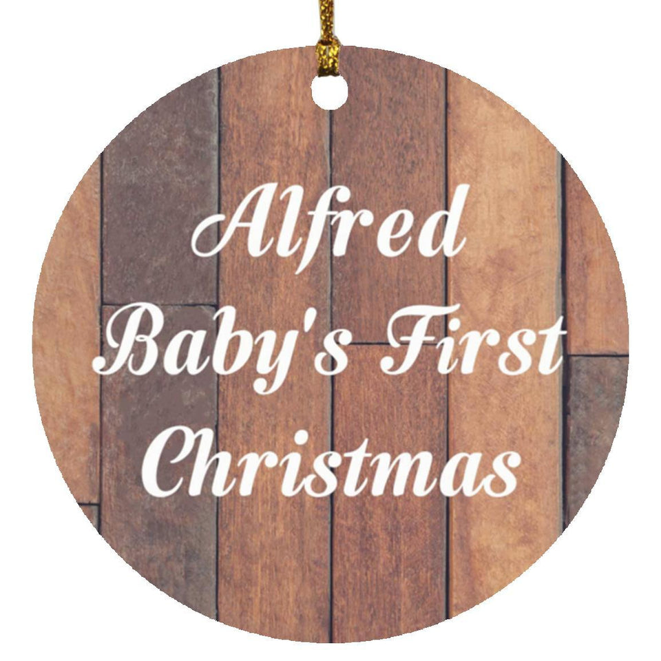 Alfred Baby's First Christmas - Circle Ornament E