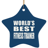 World's Best Fitness Trainer - Star Ornament