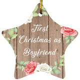 First Christmas As Boyfriend - Star Ornament B