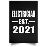 Electrician Established EST. 2021 - Poster Portrait