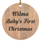 Wilma Baby's First Christmas - Circle Ornament C