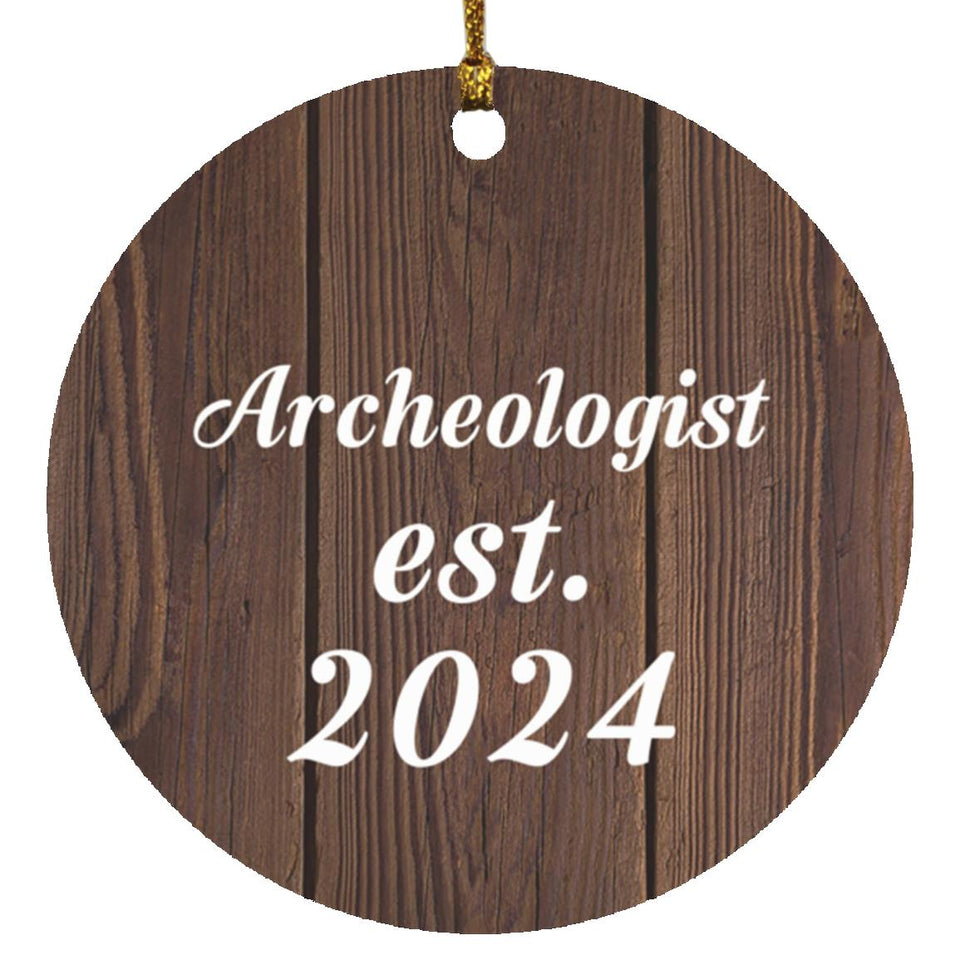 Archeologist Established Est. 2024 - Circle Ornament D