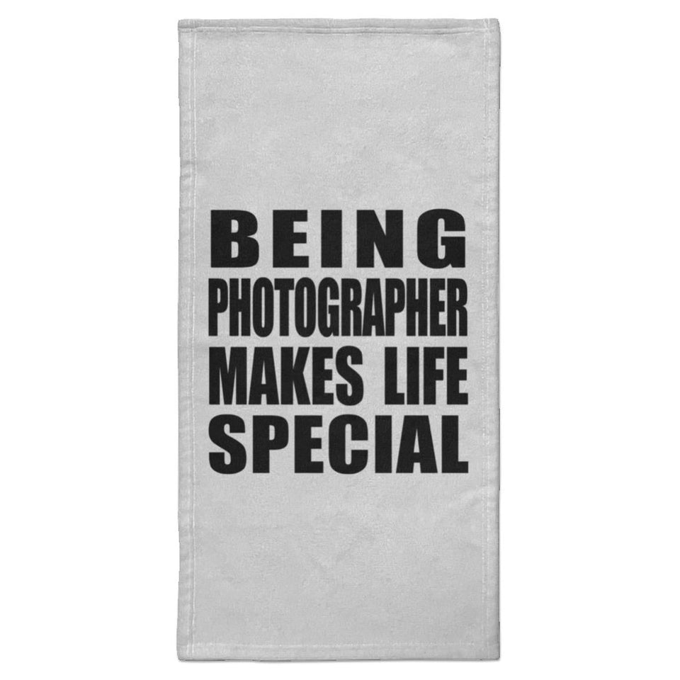 Being Photographer Makes Life Special - Hand Towel