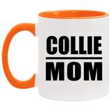 Collie Mom - 11oz Accent Mug Orange