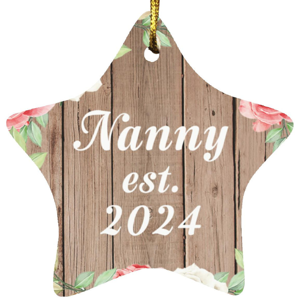 Nanny Established Est. 2024 - Star Ornament B