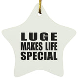 Luge Makes Life Special - Star Ornament