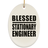 Blessed Stationary Engineer - Oval Ornament