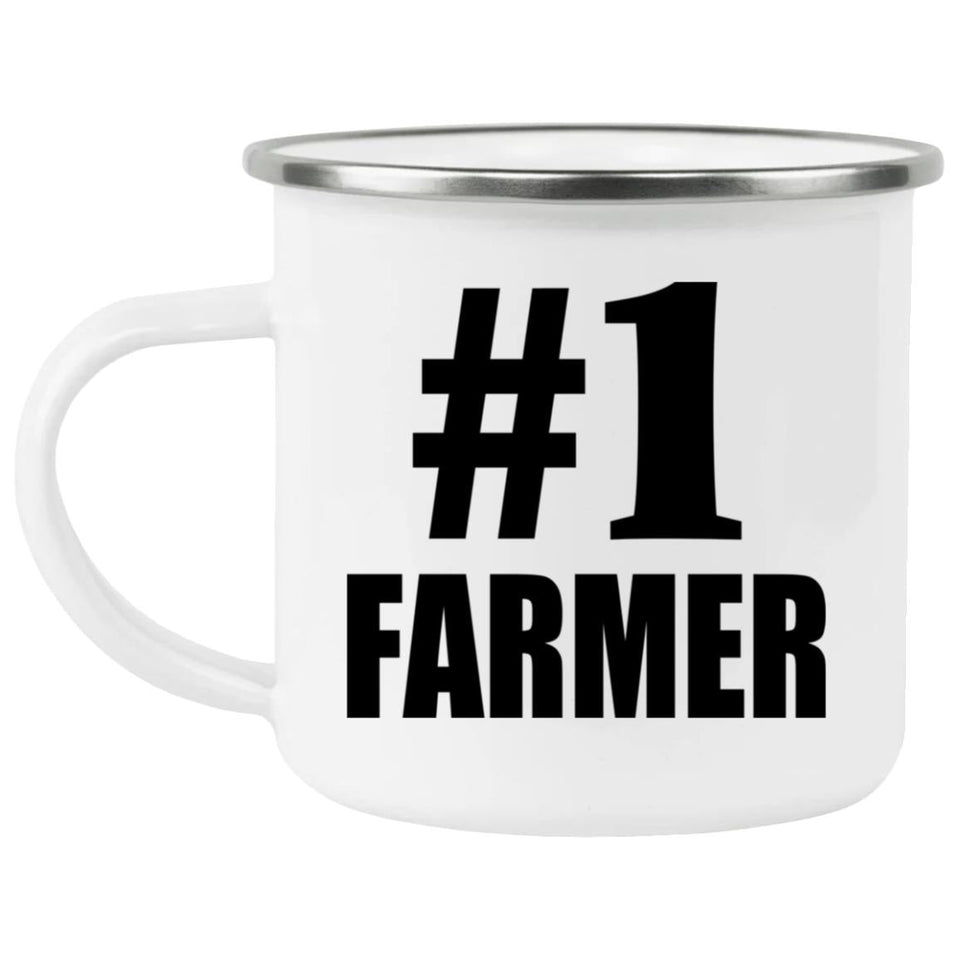 Number One #1 Farmer - 12oz Camping Mug