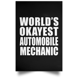 World's Okayest Automobile Mechanic - Poster Portrait