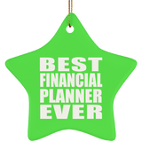 Best Financial Planner Ever - Star Ornament