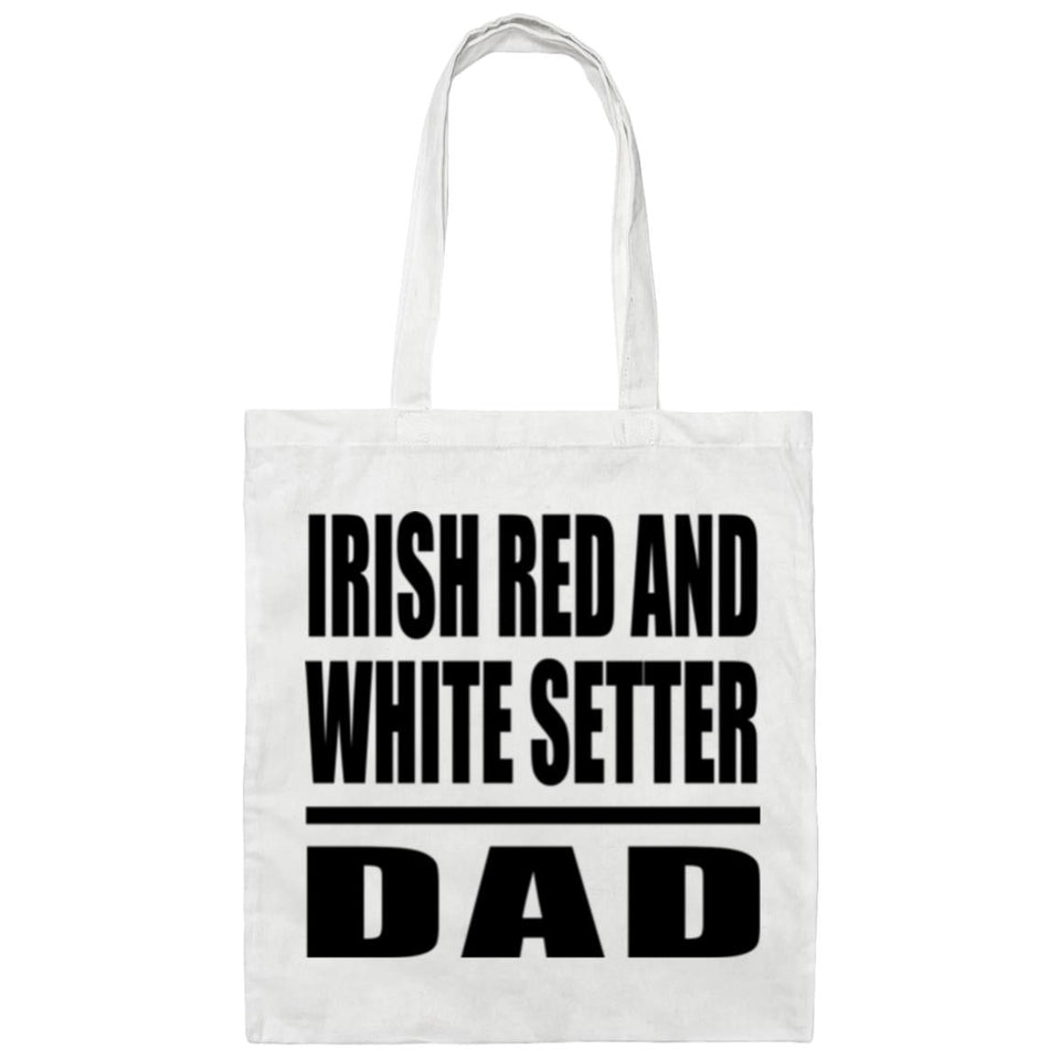 Irish Red And White Setter Dad - Tote Bag White