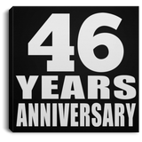 46th Anniversary 46 Years Anniversary - Canvas Square