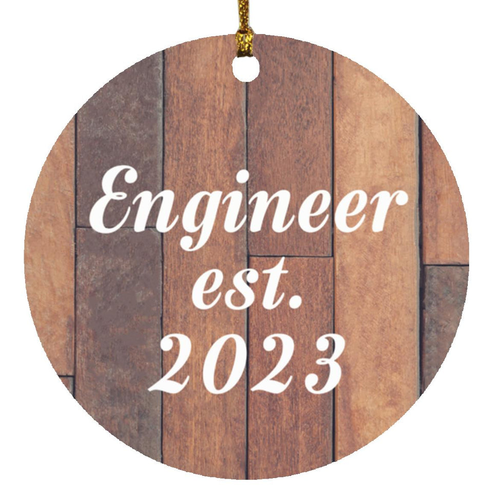 Engineer Established Est. 2023 - Circle Ornament E