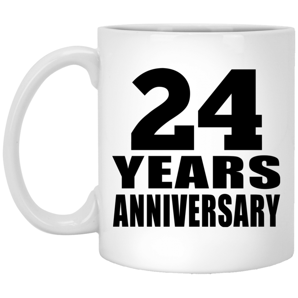 24th Anniversary 24 Years - 11 Oz Coffee Mug