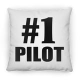Number One #1 Pilot - Throw Pillow