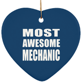 Most Awesome Mechanic - Heart Ornament