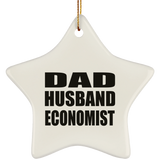 Dad Husband Economist - Star Ornament