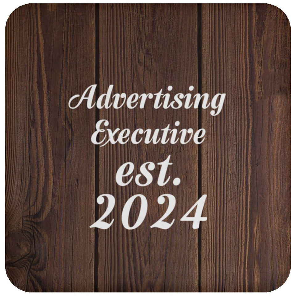 Advertising Executive Established Est. 2024 - Drink Coaster D