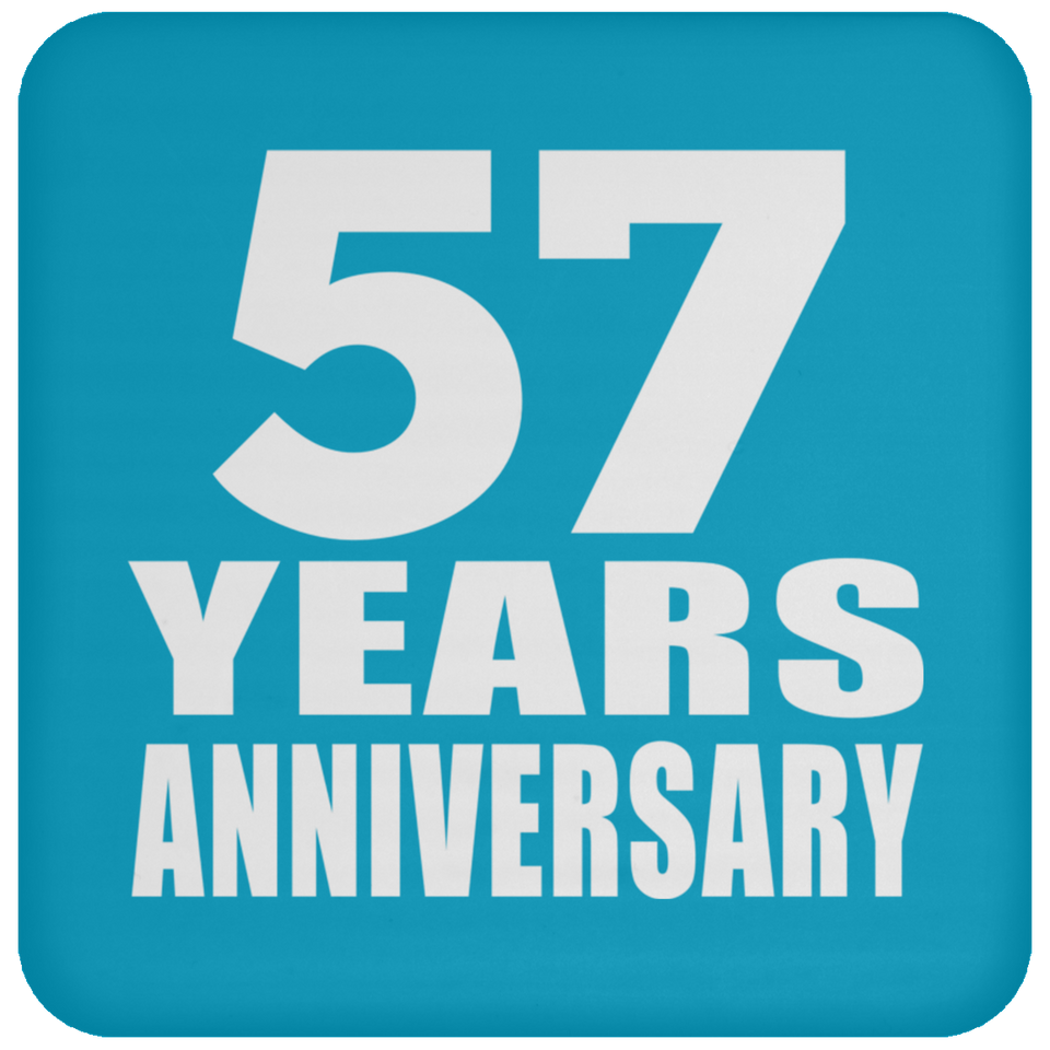 57th Anniversary 57 Years - Drink Coaster