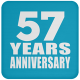 57th Anniversary 57 Years - Drink Coaster