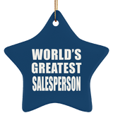 World's Greatest Salesperson - Star Ornament
