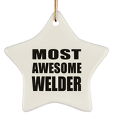 Most Awesome Welder - Star Ornament