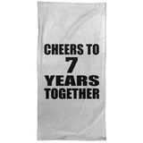 7th Anniversary Cheers To 7 Years Together - Hand Towel