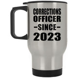 Corrections Officer Since 2023 - Silver Travel Mug