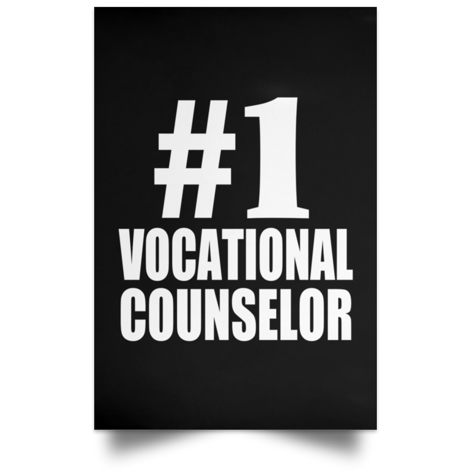 Number One #1 Vocational Counselor - Poster Portrait