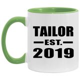 Tailor Established EST. 2019 - 11oz Accent Mug Green