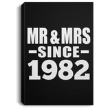 42nd Anniversary Mr & Mrs Since 1982 - Canvas Portrait