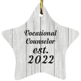 Vocational Counselor Established Est. 2022 - Star Ornament F