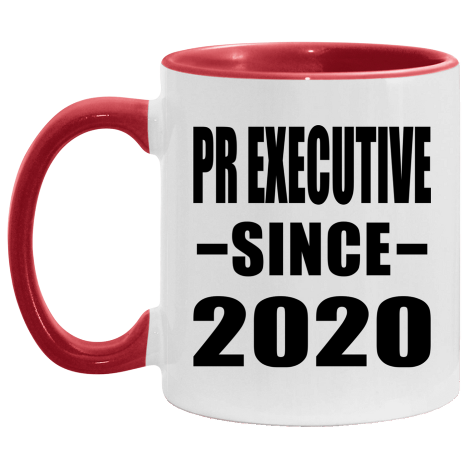 Pr Executive Since 2020 - 11oz Accent Mug Red