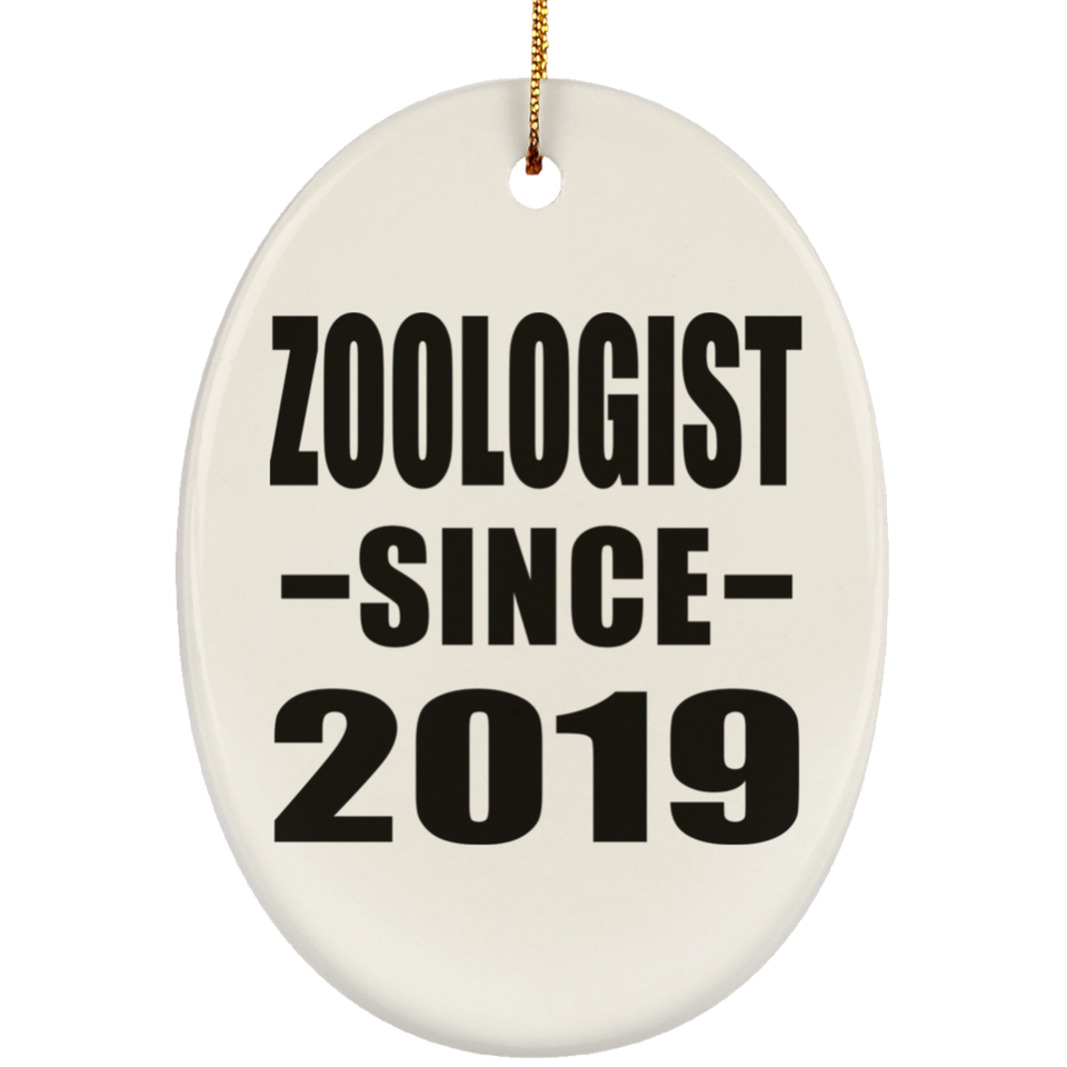 Zoologist Since 2019 - Oval Ornament