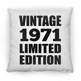 53rd Birthday Vintage 1971 Limited Edition - Throw Pillow