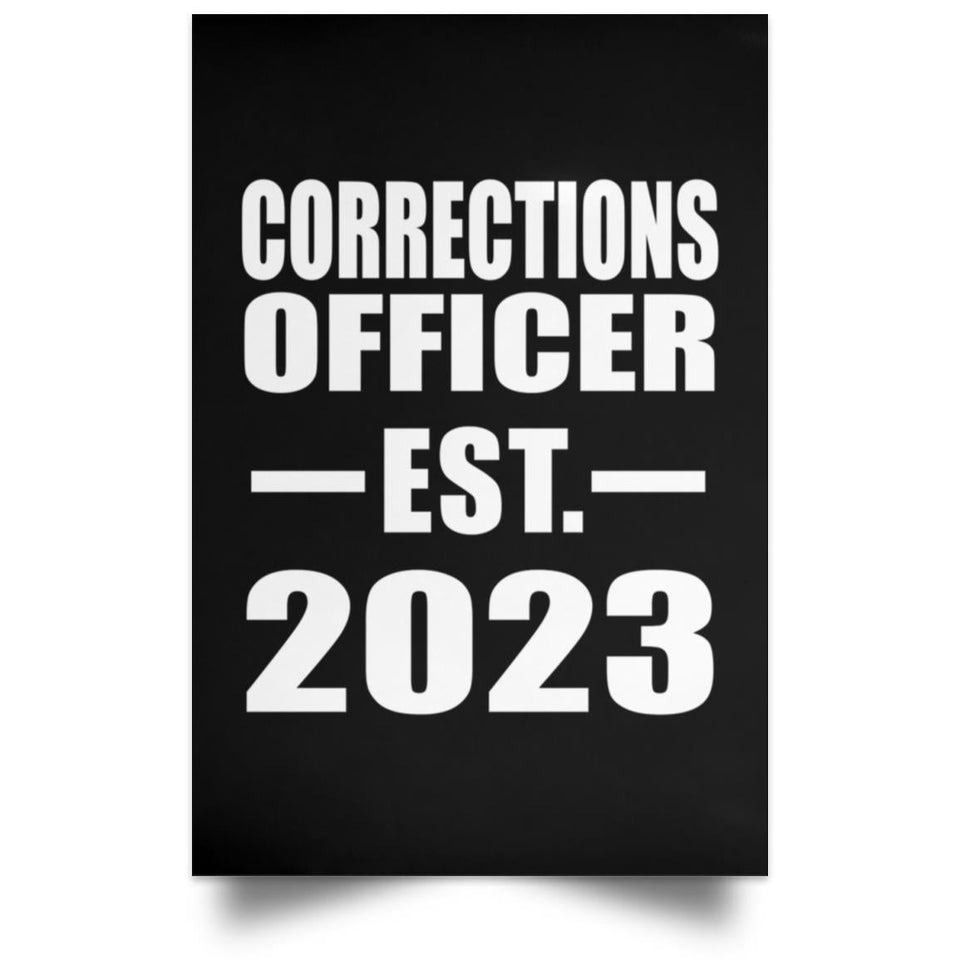 Corrections Officer Established EST. 2023 - Poster Portrait