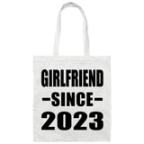 Girlfriend Since 2023 - Tote Bag White