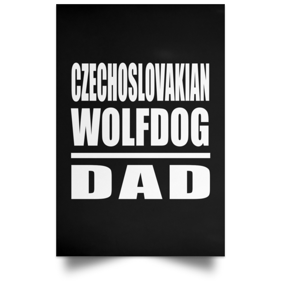 Czechoslovakian Wolfdog Dad - Poster Portrait