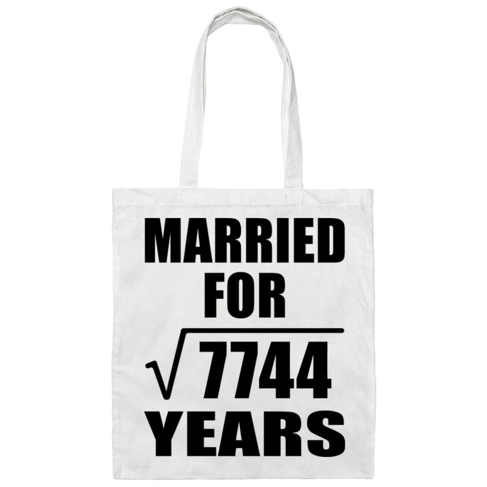 88th Anniversary Married For Square Root of 7744 Years - Tote Bag White