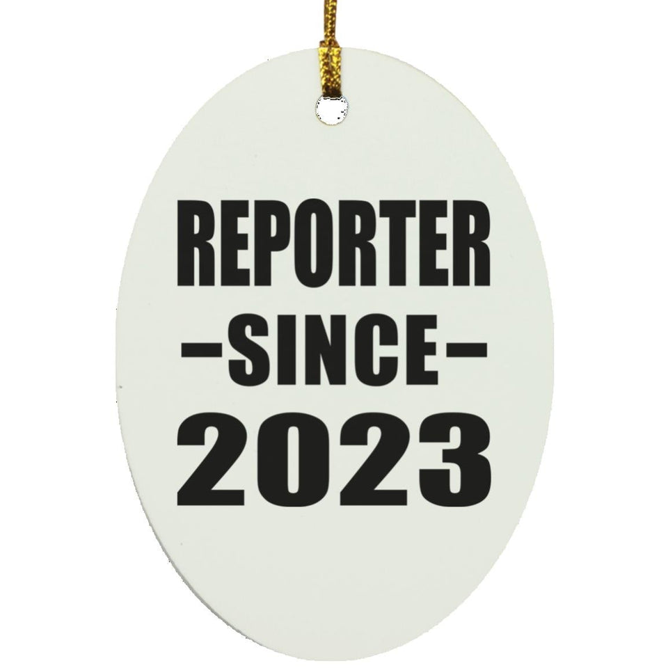 Reporter Since 2023 - Oval Ornament