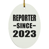 Reporter Since 2023 - Oval Ornament
