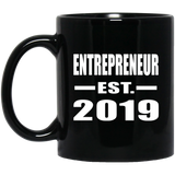 Entrepreneur Established EST. 2019 - 11oz Coffee Mug Black