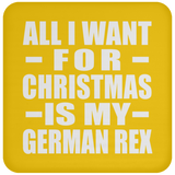 All I Want For Christmas Is My German Rex - Coaster